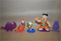 (5) Vtg Flintstones Figurines 1990-1997 5" tallest