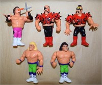(5) 1990's Hasbro WWF / WCW 5" Action Figures