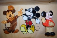 (3) Disney Mickey Mouse pcs w/ Stained Glass +