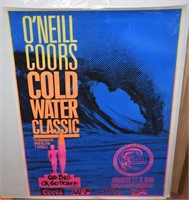 1988 O'Neill Coors Cold Water Classic Surf Poster