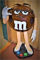 Brown M&M Wheeled Retail Candy Display Container