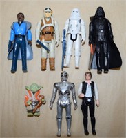 Lot of 1980 Star Wars 4" Tall Action Figures