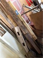 Assortment of Lumber, PVC, Wafer Board, Door