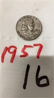 1-1957 HALF DOLLAR