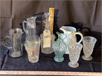 PITCHERS, DECANTERS, GLASSES