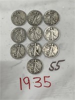 10-1935 HALF DOLLARS