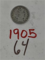 1-1905-S HALF DOLLAR