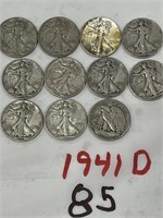 11-1941-D HALF DOLLARS