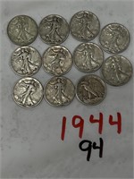 11-1944 HALF DOLLARS