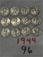 12-1944 HALF DOLLARS