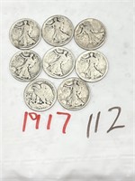 8-1917 HALF DOLLARS
