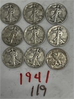 9-1941 HALF DOLLARS