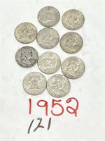 10-1952 HALF DOLLARS