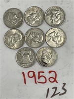 8-1952 HALF DOLLARS