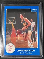 Rookie John Stockton #12 1986 Star Card