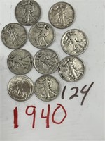 10-1940 HALF DOLLARS