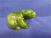 Green Agate Bear Figurine