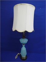 Retro Blue Glass Table Lamp 37 1/2 "