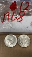 12-1968 KENNEDY HALF DOLLAR