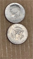 10-1973 KENNEDY HALF DOLLARS