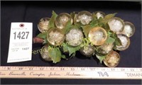 LUCITE GLASS GRAPE CLUSTER-CLEAR XL