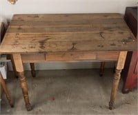 Antique Wooden Desk 40" x 26” x 29”