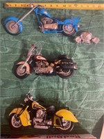 Die cast motorcycles