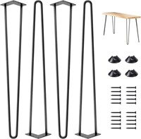 Genius Iron 30'' Hairpin Table Furniture Legs 4pcs