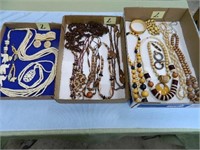 (3) Flats of Assorted Wood & Ivory Style -