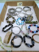 Nice Assortment of Stylish & Rhinestone Bracelets