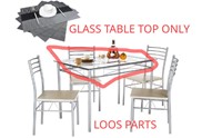 VECELO Dining Table with 4 Chairs READ INFO