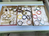 (3) Flats of Vintage Bracelets