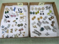 (2) Flats of Vintage Earring Clip, Screw Back &