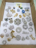 Unsigned Vintage Brooches -
