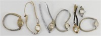 Lot of 7 Ladies Mechanical Wristwatches for Parts