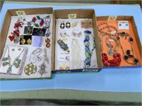 (3) Flats of Assorted Costume Jewelry - Daco,