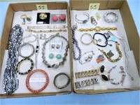 (2) Flats of Misc. Costume Jewelry - Guess,