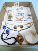 West Germany Necklace & Earring Set, Bracelets,