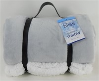 New with Tag Reversible Sherpa Throw: 50"x60";