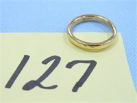 14kt, Yellow Gold 3.6gr Band, Size 5 1/2