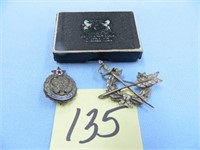 Sterling World War II Military Pin and Sterling