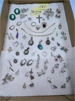 Nice Selection of Sterling Pendants, Rings,