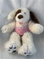 Build a bear brown and white dog plush