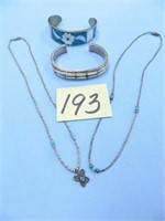 (2) Southwestern Necklaces and Bracelets with