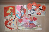 (5) Vintage Die Cut and more Valentine's Cards