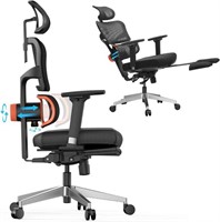Ergonomic Chair w/ Footrest,Adjustable-Retail $550