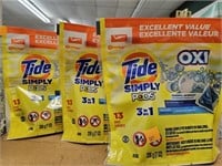 3 Bags Tide Pods