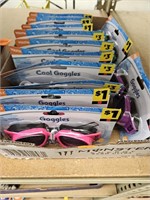 Lot of 13 Cnt Kids/Youth & Adult Goggles