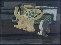 French Oil on Paper Signed George Braque