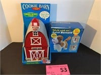 Cookie Barn Cookie Jar & Toy Dog